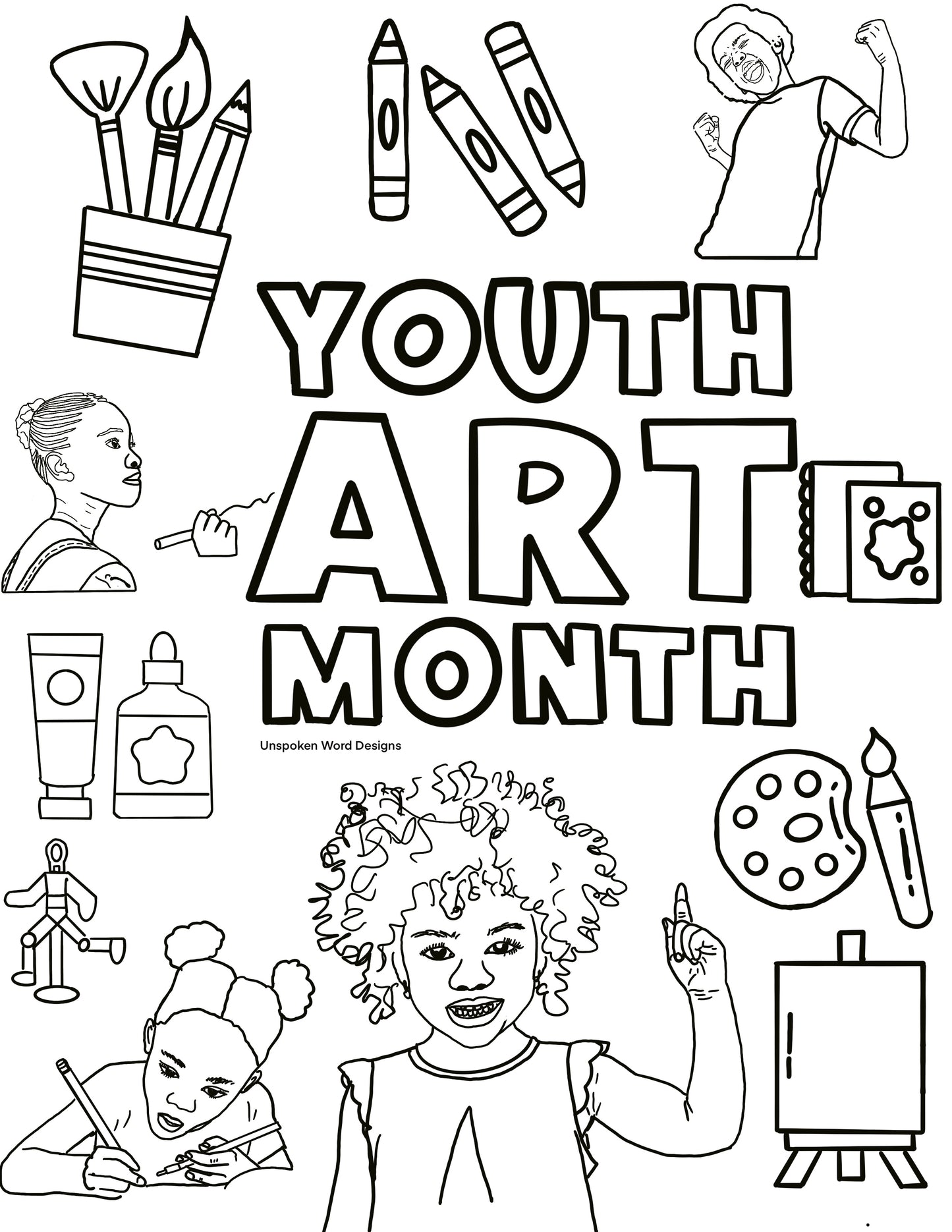 Youth Art Month Activity Sheets